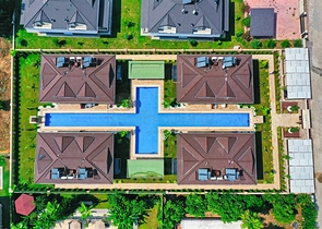  Таунхаус планування 3 + 1 в районі Кемер-Анталія 