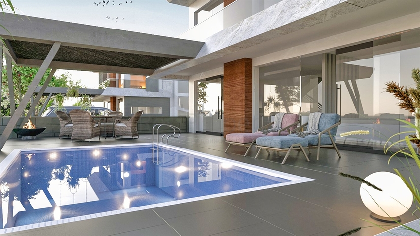 Вілли планування 4 + 1 в мікрорайоні Чамюва - Анталія 