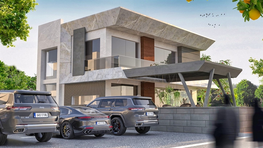 Вілли планування 4 + 1 в мікрорайоні Чамюва - Анталія 