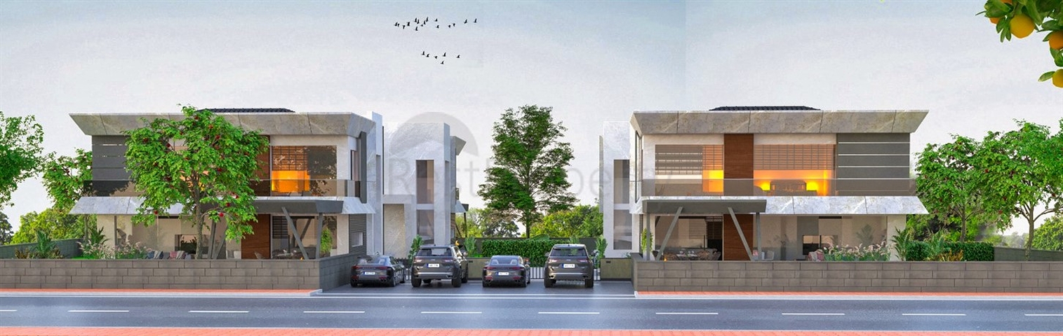 Вілли планування 4 + 1 в мікрорайоні Чамюва - Анталія 