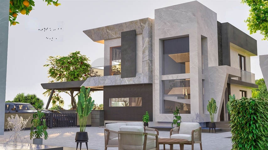 Вілли планування 4 + 1 в мікрорайоні Чамюва - Анталія 