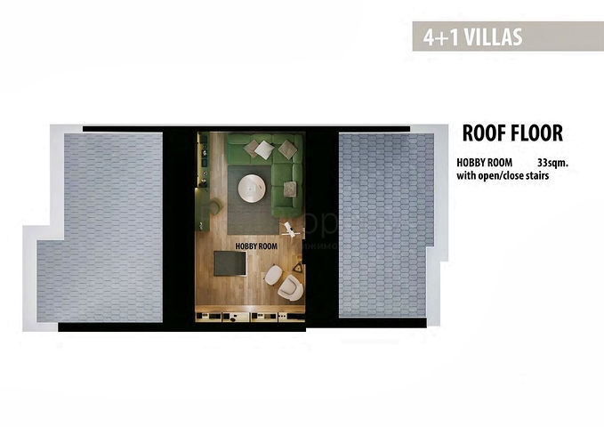 Вілли планування 3 + 1 і 4 + 1 в районі Сіде - Анталія