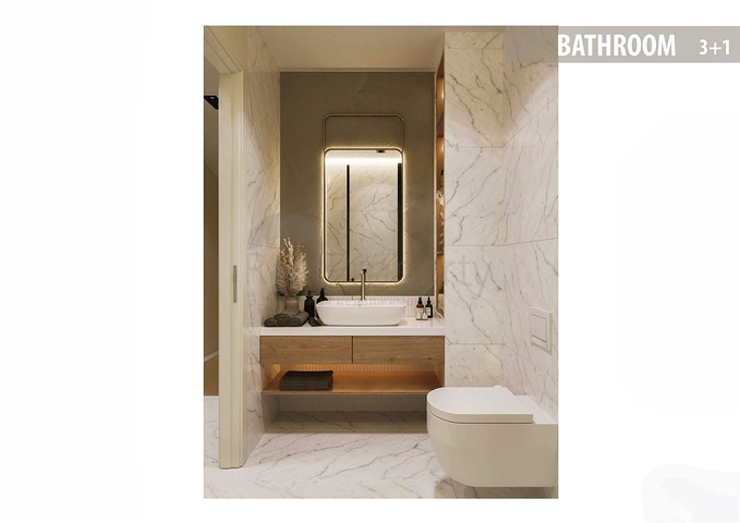 Вілли планування 3 + 1 і 4 + 1 в районі Сіде - Анталія