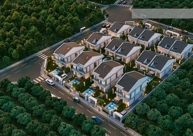 Вілли планування 3 + 1 і 4 + 1 в районі Сіде - Анталія