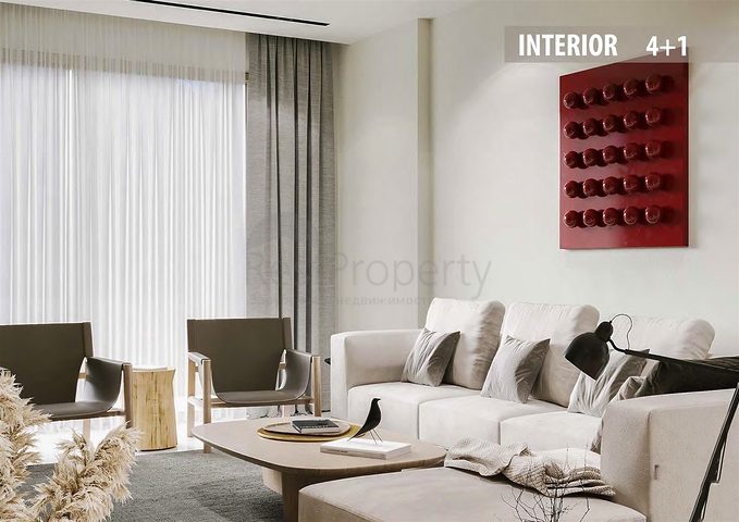 Вілли планування 3 + 1 і 4 + 1 в районі Сіде - Анталія