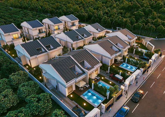 Вілли планування 3 + 1 і 4 + 1 в районі Сіде - Анталія