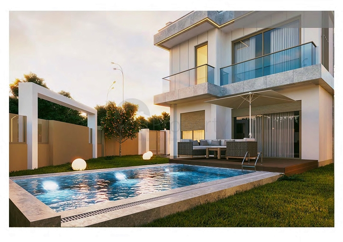 Вілли планування 3 + 1 і 4 + 1 в районі Сіде - Анталія