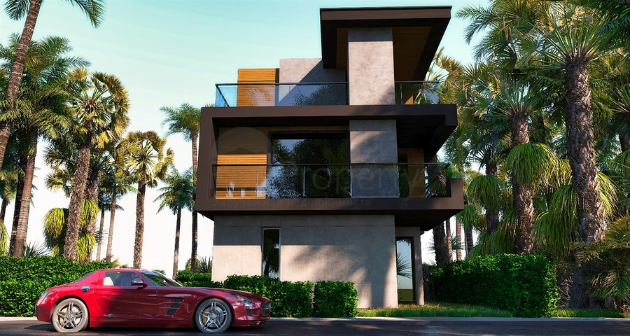 Вілли планування 4 + 1 в районі Сіде - Анталія 