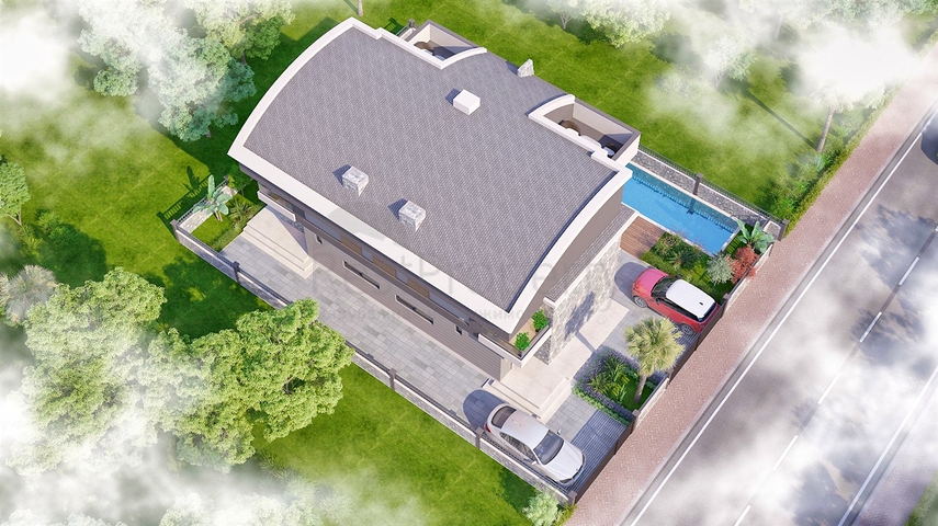 Вілла планування 4 + 1 в районі Белек - Анталія 