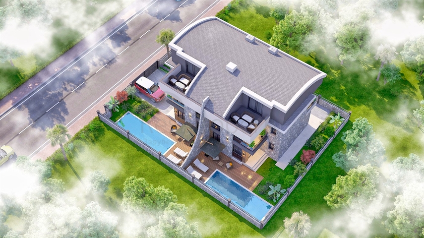 Вілла планування 4 + 1 в районі Белек - Анталія 