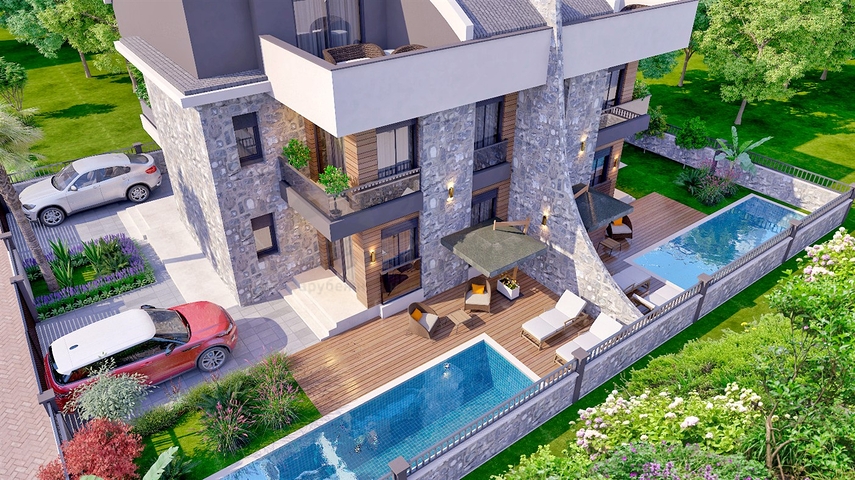 Вілла планування 4 + 1 в районі Белек - Анталія 