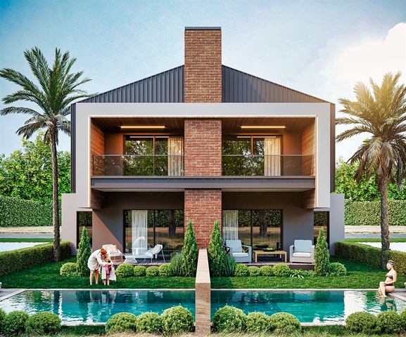 Вілли в комплексі планування 4 + 1 в районі Дошемеалти - Анталія 