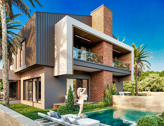 Вілли в комплексі планування 4 + 1 в районі Дошемеалти - Анталія 