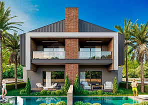 Вілли в комплексі планування 4 + 1 в районі Дошемеалти - Анталія 