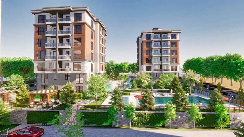 Квартира планування 1 + 1 в районі Кепез - Анталія 