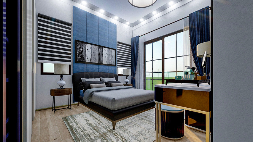 Квартира планування 1 + 1 в районі Кепез - Анталія 