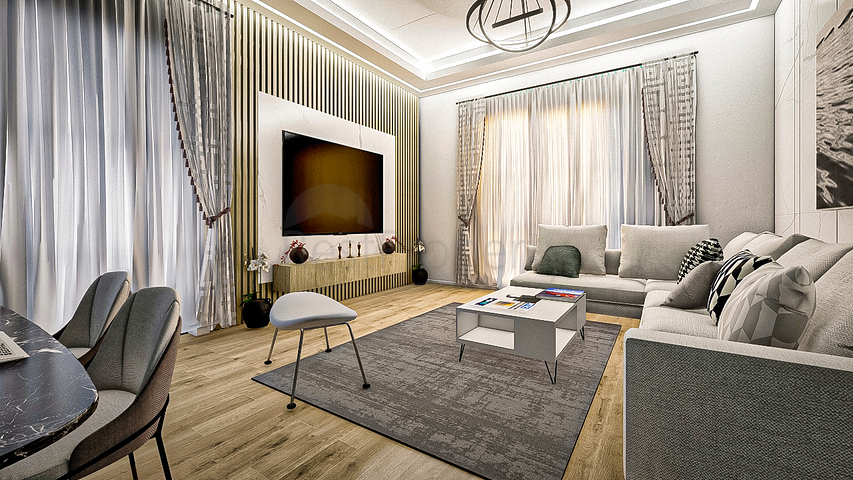 Квартира планування 1 + 1 в районі Кепез - Анталія 