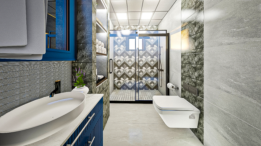 Квартира планування 1 + 1 в районі Кепез - Анталія 