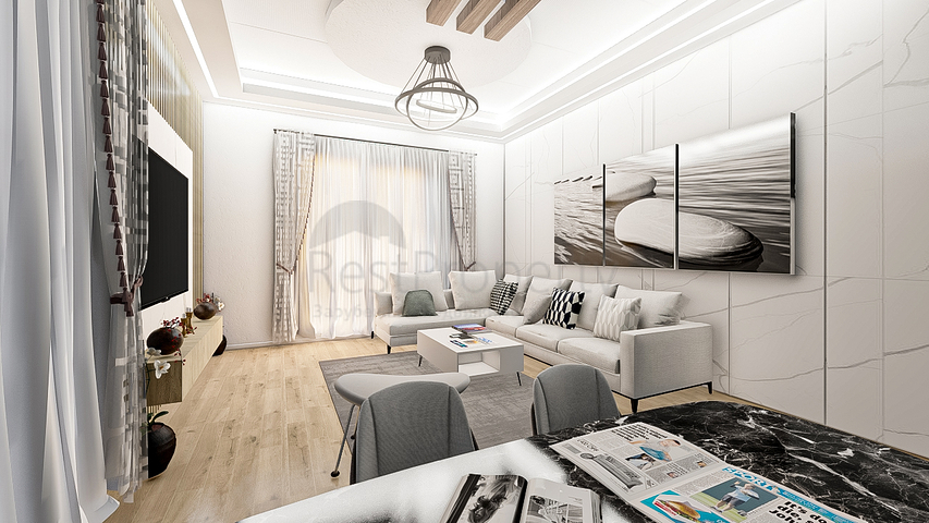 Квартира планування 1 + 1 в районі Кепез - Анталія 