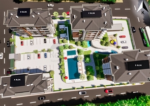 Квартира планування 1 + 1 в районі Кепез - Анталія 