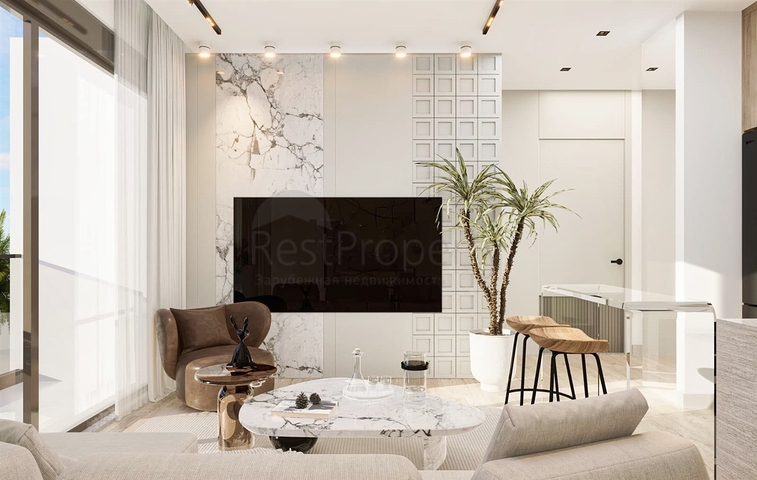 Квартира планування 1 + 1 в районі Алтинташ - Анталія 