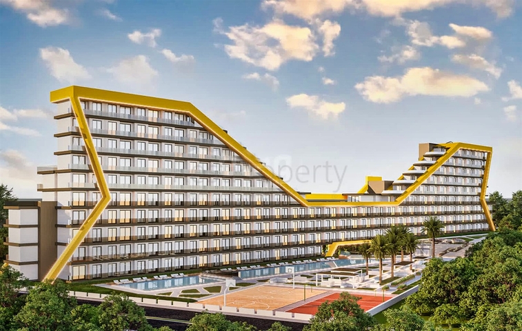 Квартира планування 1 + 1 в районі Алтинташ - Анталія 