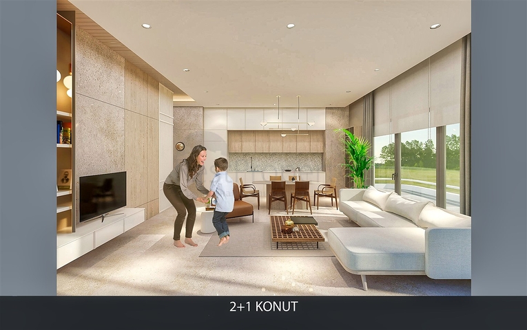 Квартира планування 2 + 1 в районі Алтинташ - Анталія