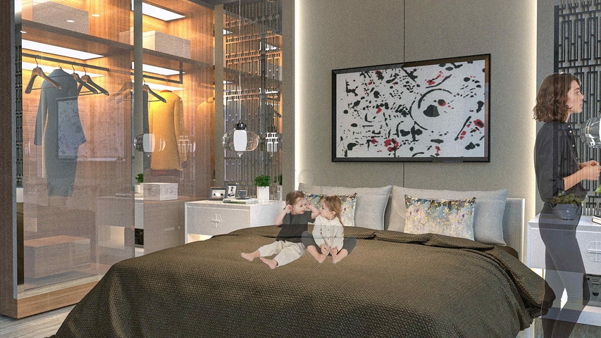 Квартира планування 1 + 1 в районі Алтинташ - Анталія 