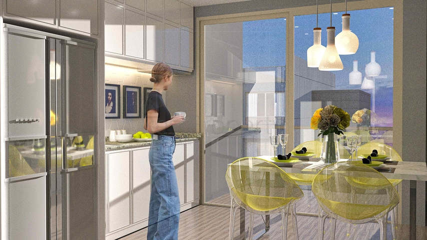 Квартира планування 1 + 1 в районі Алтинташ - Анталія 