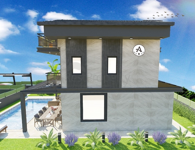 Вілла планування 4 + 1 в районі Фетхіє - Анталія 