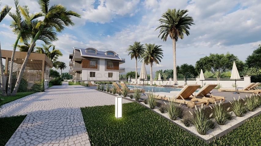 Квартира планування 3 + 1 в районі Фетхіє - Анталія 