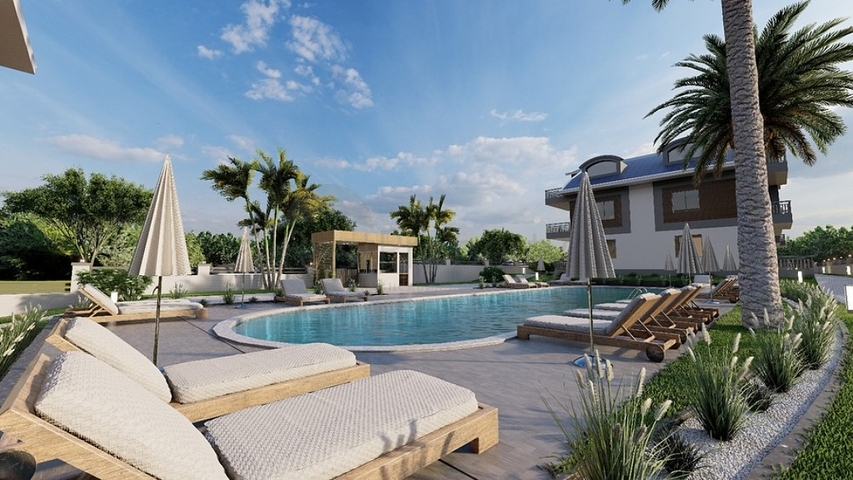 Квартира планування 3 + 1 в районі Фетхіє - Анталія 