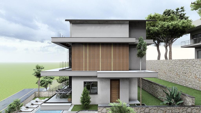 Вілла планування 4 + 1 в районі Фетхіє - Анталія 