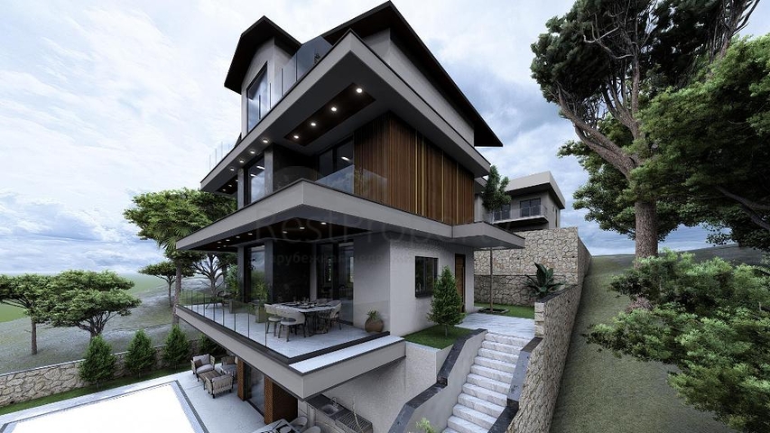 Вілла планування 4 + 1 в районі Фетхіє - Анталія 