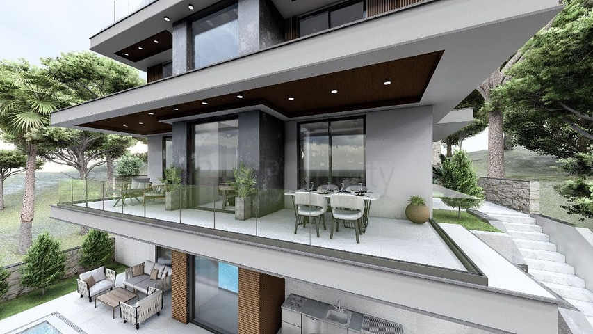 Вілла планування 4 + 1 в районі Фетхіє - Анталія 