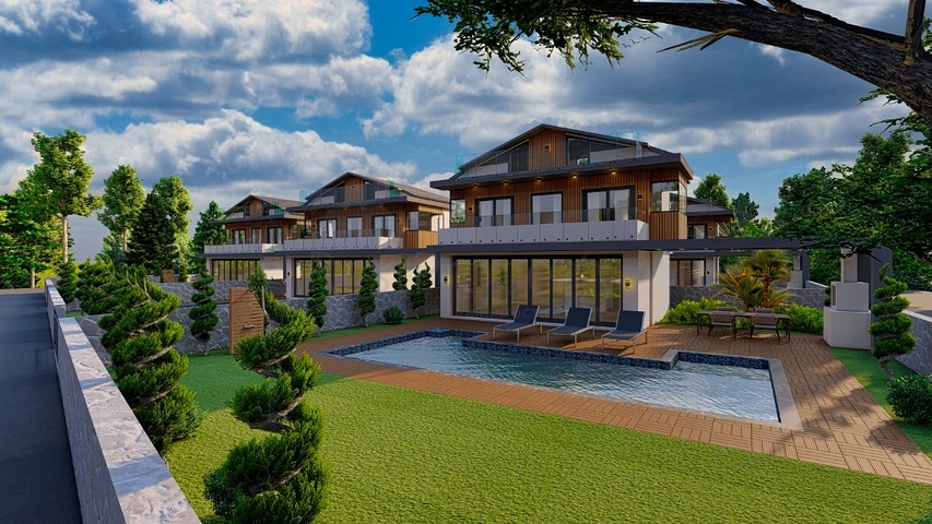 Вілла планування 4 + 1 в районі Фетхіє - Анталія 