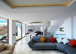 Приватна вілла 5 + 1 у Калкані з видом на море та острови