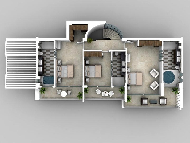 Сучасна вілла з видом на море в Калкані