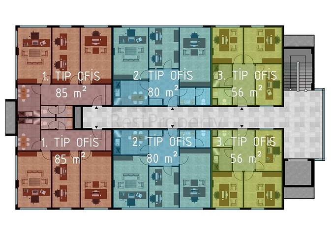 Бізнес-центр в районі, що розвивається Оба
