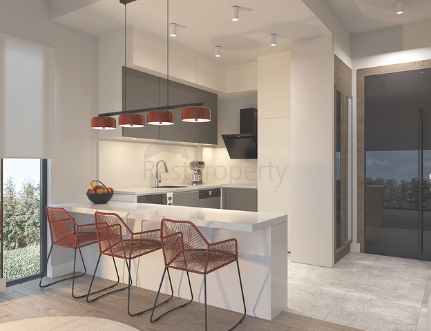 Вілли 3+1 і 4 + 1 в еко комплексі в оточенні хвойного лісу в районі Дортепе на східній частині Бодрума.