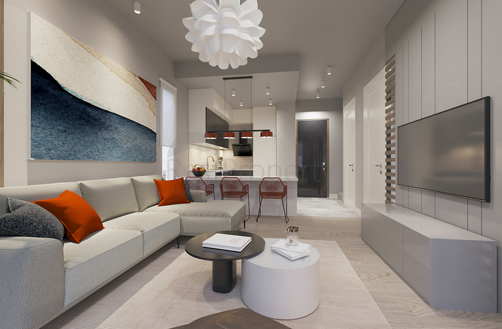 Вілли 3+1 і 4 + 1 в еко комплексі в оточенні хвойного лісу в районі Дортепе на східній частині Бодрума.