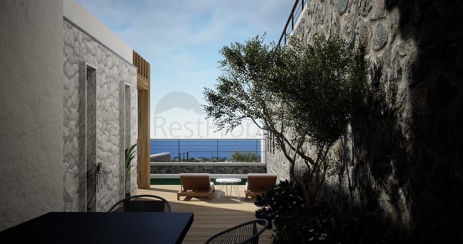 Окремо розташовані вілли з унікальною архітектурою в районі Гюмюшлюк