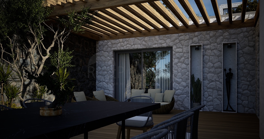 Окремо розташовані вілли з унікальною архітектурою в районі Гюмюшлюк