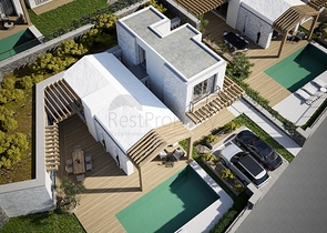 Окремо розташовані вілли з унікальною архітектурою в районі Гюмюшлюк