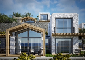 Окремо розташовані вілли з унікальною архітектурою в районі Гюмюшлюк