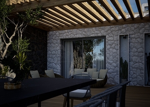 Окремо розташовані вілли з унікальною архітектурою в районі Гюмюшлюк