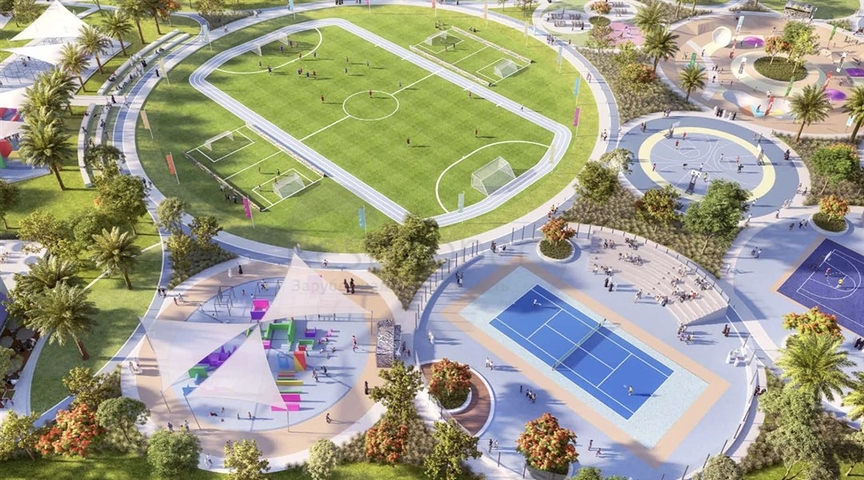 Розкішний комплекс вілл в районі Dubai Land  Розкішний комплекс вілл в районі Dubai Land