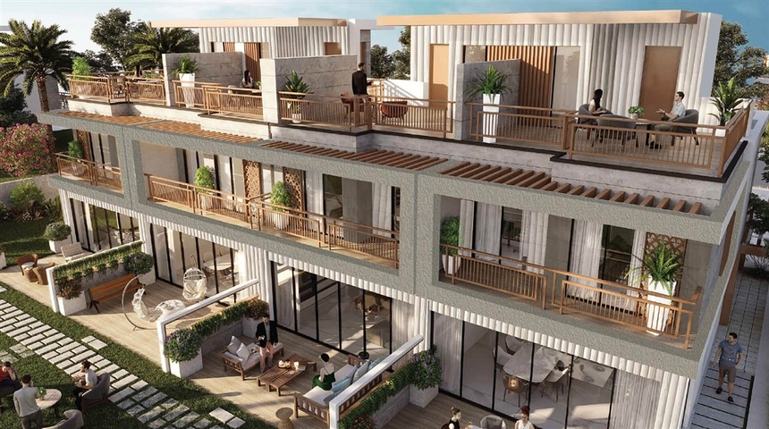 Комфортний проект з колекцією таунхаусів в районі Damac Hills 2 Комфортний проект з колекцією таунхаусів в районі Damac Hills 2