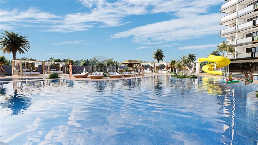 Квартира 1 + 1 в споруджуваному комплексі в районі Паяллар  Квартира 1 + 1 в споруджуваному комплексі в районі Паяллар