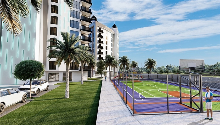 Квартира 1 + 1 в споруджуваному комплексі в районі Паяллар  Квартира 1 + 1 в споруджуваному комплексі в районі Паяллар